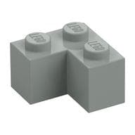 Brick 2 x 2 Corner em Cinza claro