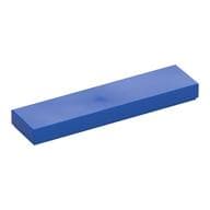 Tile 1 x 4 with Groove em Azul
