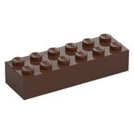 Brick 2 x 6 em Marrom