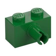 Brick Special 1 x 2 with Pin em Verde