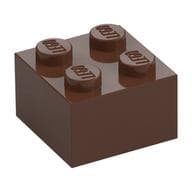 Brick 2 x 2 em Marrom
