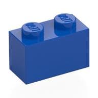 Brick 1 x 2 em Azul