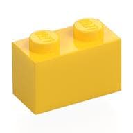 Brick 1 x 2 em Amarelo