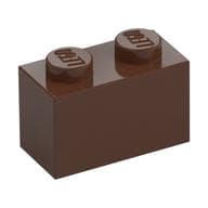 Brick 1 x 2 em Marrom