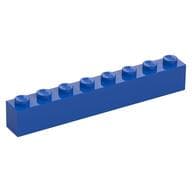 Brick 1 x 8 em Azul