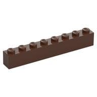 Brick 1 x 8 em Marrom