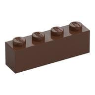 Brick 1 x 4 em Marrom