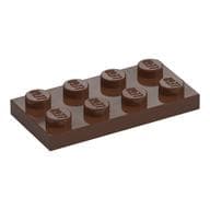 Plate 2 x 4 em Marrom