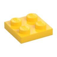 Plate 2 x 2 em Amarelo