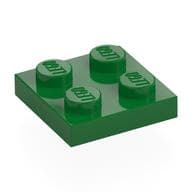 Plate 2 x 2 em Verde
