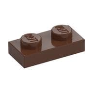 Plate 1 x 2 em Marrom