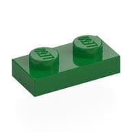 Plate 1 x 2 em Verde
