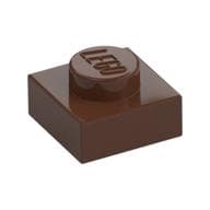 Plate 1 x 1 em Marrom