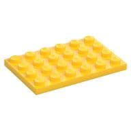 Plate 4 x 6 em Amarelo