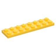Plate 2 x 8 em Amarelo