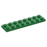 Plate 2 x 8 em Verde