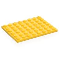 Plate 6 x 8 em Amarelo