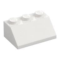 Brick Sloped 45° 2 x 3 em Branco
