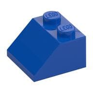 Brick Sloped 45° 2 x 2 em Azul