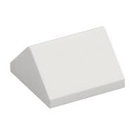 Brick Sloped 45° 2 x 2 Double em Branco