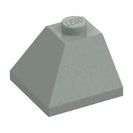 Brick Sloped 45° 2 x 2 Double Convex em Cinza claro