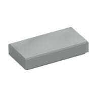 Tile 1 x 2 with Groove em Cinza claro