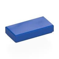 Tile 1 x 2 with Groove em Azul