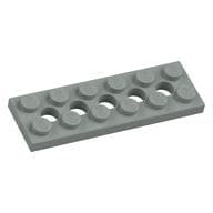 Technic Plate 2 x 6 [5 Holes] em Cinza claro