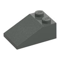 Brick Sloped 33° 3 x 2 em Cinza escuro