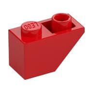 Brick Sloped Inverted 45° 2 x 1 em Vermelho