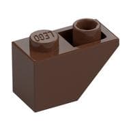 Brick Sloped Inverted 45° 2 x 1 em Marrom