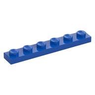 Plate 1 x 6 em Azul