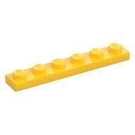 Plate 1 x 6 em Amarelo