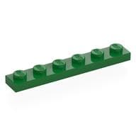 Plate 1 x 6 em Verde
