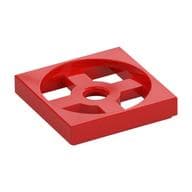 Turntable 2 x 2 Plate, Base em Vermelho