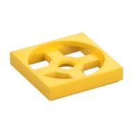 Turntable 2 x 2 Plate, Base em Amarelo