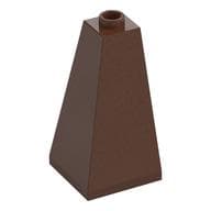 Brick Sloped 75° 2 x 2 x 3 Double Convex em Marrom