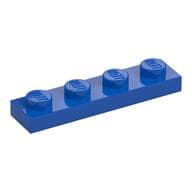 Plate 1 x 4 em Azul