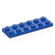 Plate 2 x 6 em Azul