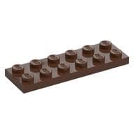 Plate 2 x 6 em Marrom