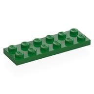 Plate 2 x 6 em Verde