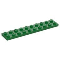 Plate 2 x 10 em Verde