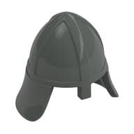 Helmet Castle with Neck Protector em Cinza escuro
