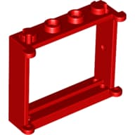 Window 1 x 4 x 3 em Vermelho
