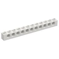 Technic Brick 1 x 12 [11 Pin Holes] em Branco