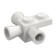 Brick Special 1 x 1 with 3 Speakers / Loudspeakers / Space Positioning Rockets em Branco
