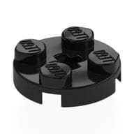 Plate Round 2 x 2 with Axle Hole Type 1 (+ Opening)