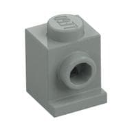 Brick Special 1 x 1 with Headlight em Cinza claro