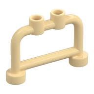 Bar 1 x 4 x 2 with Studs em Bege