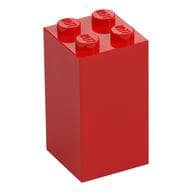 Brick 2 x 2 x 3 em Vermelho
